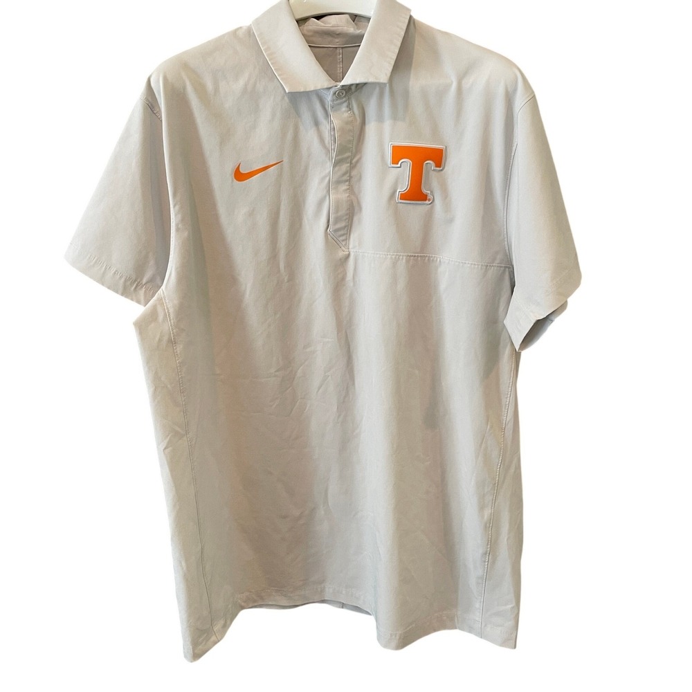 Nike Tennessee Volunteers Mens XL Grey Short Sleeve Performance Polo Shirt - Picture 2 of 9